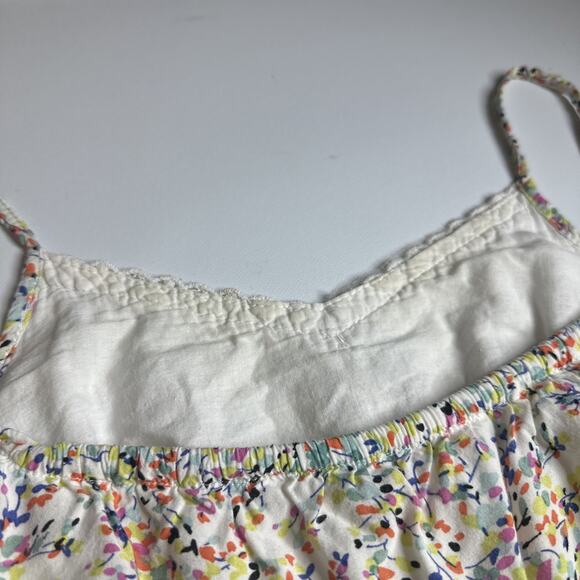 Lace Butterfly Button Floral Camisole Confetti Floral Fairycore Cottage S - Picture 8 of 10